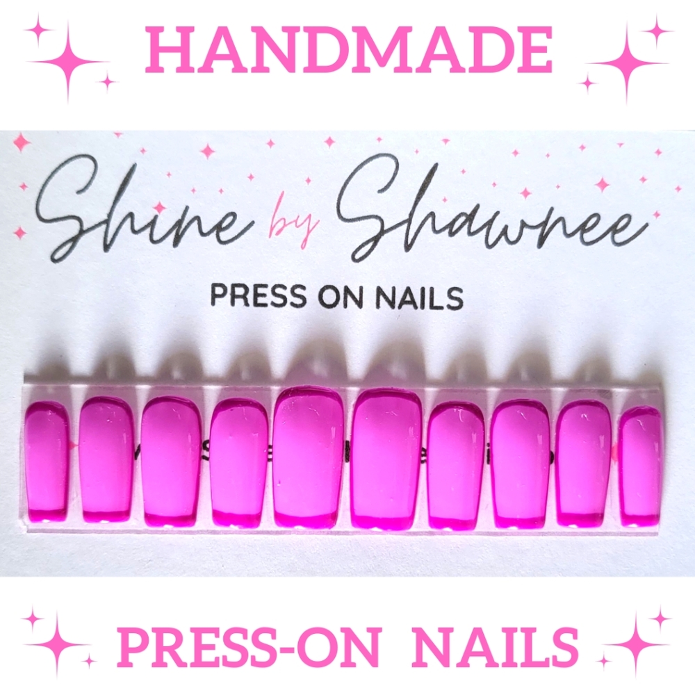 Handmade Luxury Press-On Nails | Sturdy & Reusable | PURPLE PASSION